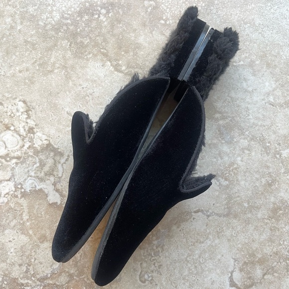 Birdies The Phoebe velvet mule slipper - Picture 2 of 6